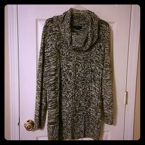 Cowl neck sweater tunic